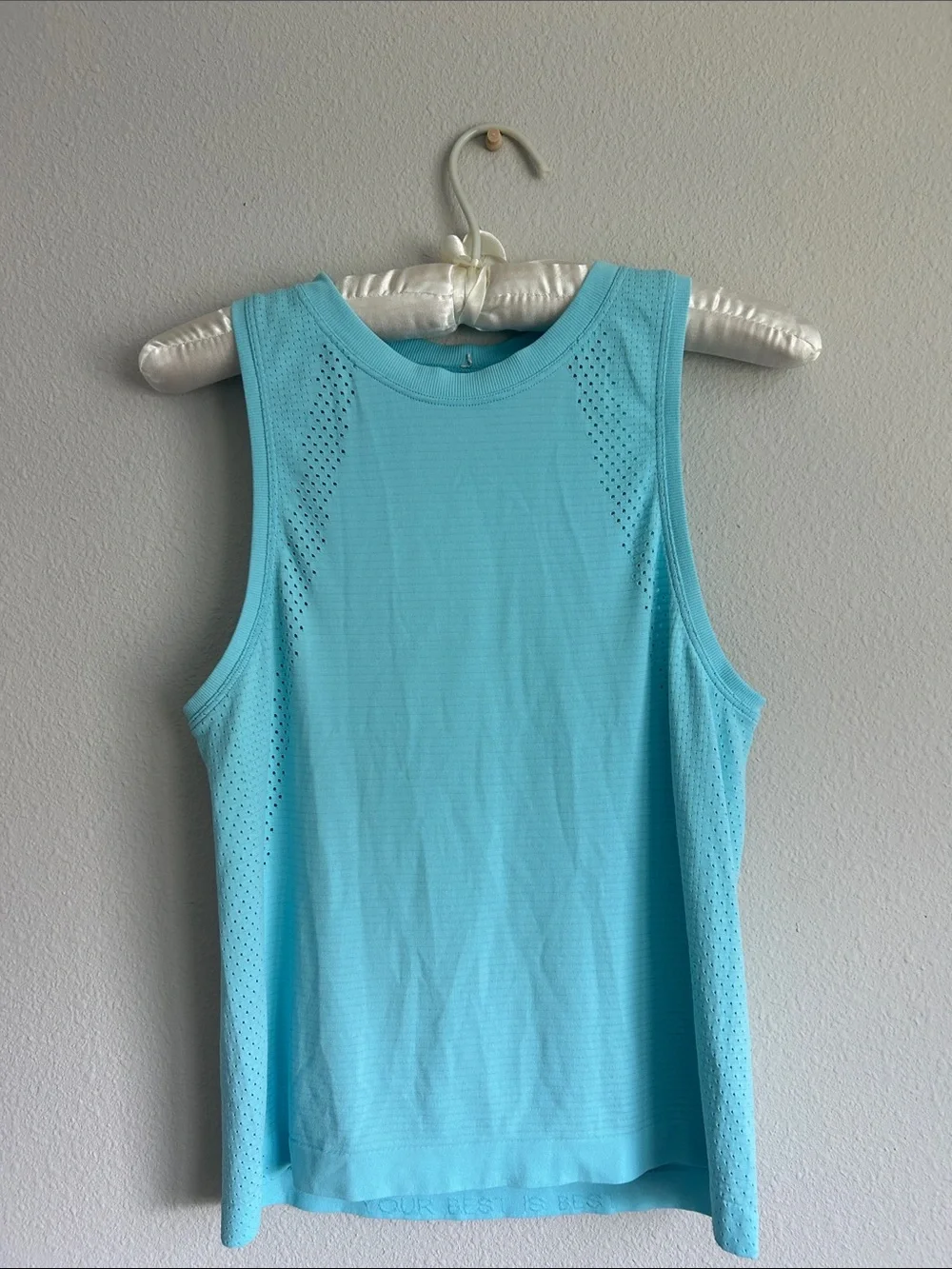 Lululemon Aqua Perforated Performance Tank